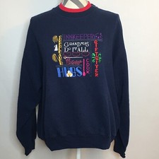Vintage Embroidered Crewneck Sweatshirt grandmas Do it All grandkids Large