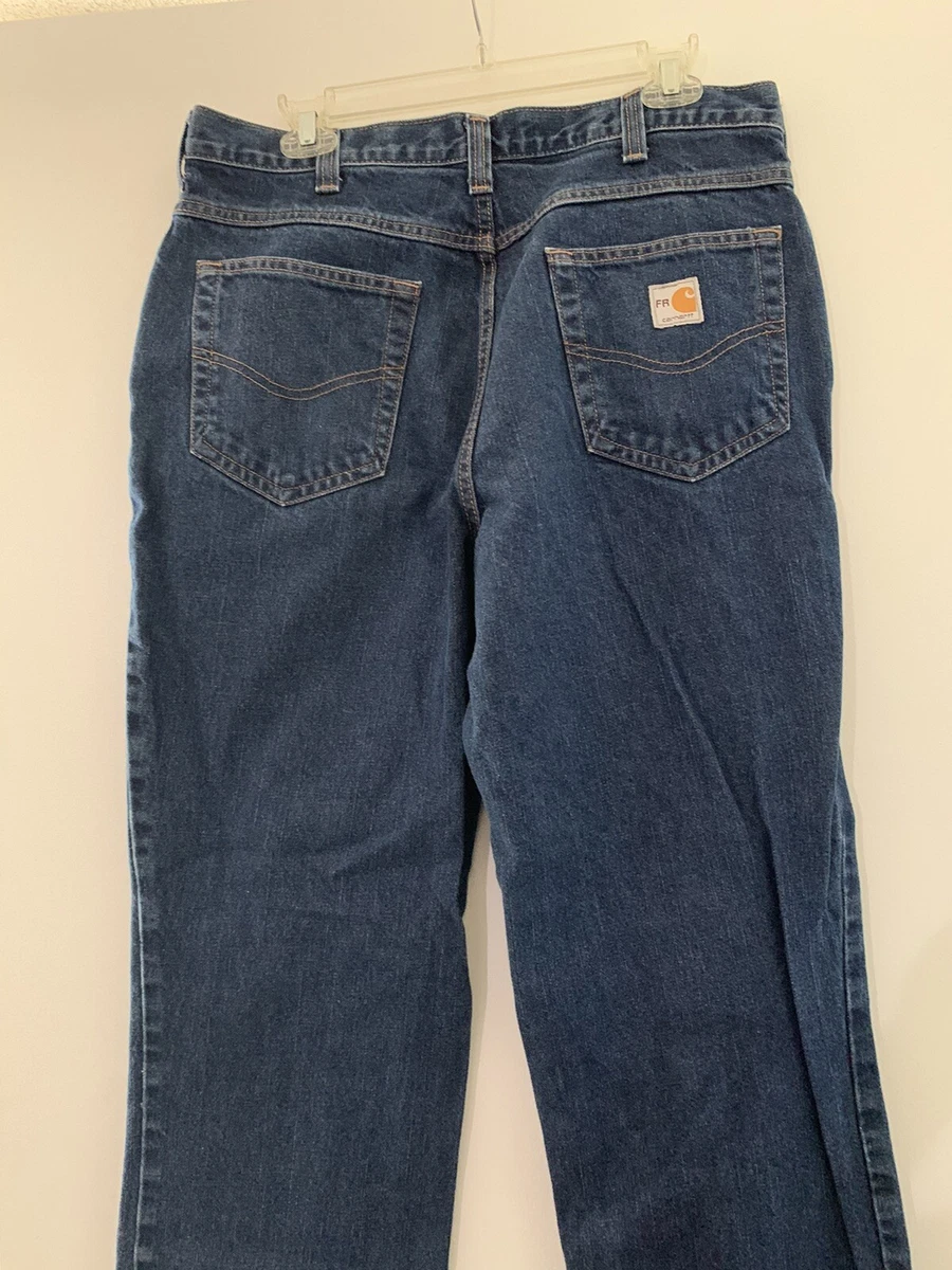 Carhartt Men s Jeans Size 34 X 34 Blue Denim 280 83 Rental