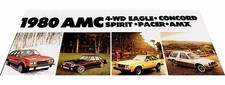 1980 AMC American Motors Car Brochure - Eagle 4wd Spirit Concord Pacer Wagon