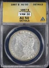 1887-P $1 Morgan Silver Dollar ANACS AU 50 Details | VAM-30