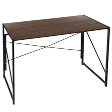 Office Foldable Table Writing Computer Desk Industrial Style Pc Laptop Table