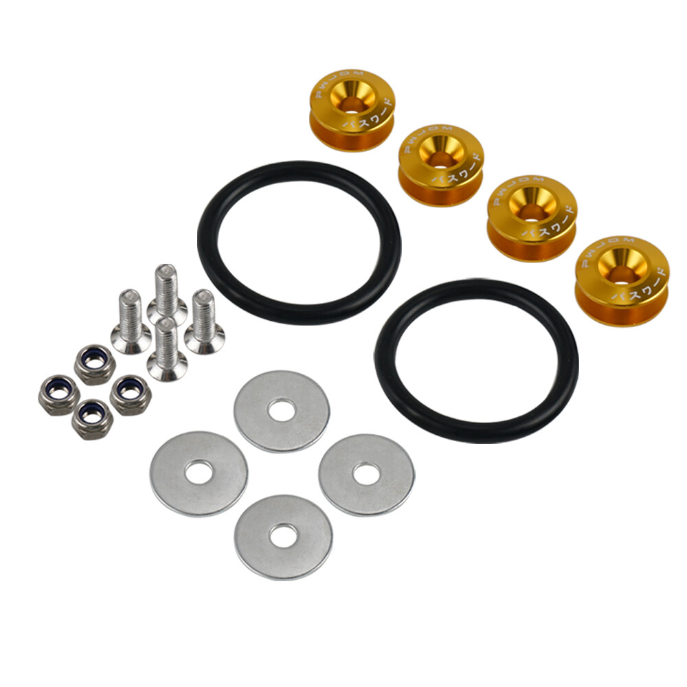 18X Universal Black Quick Release Car Bumper Trunk Fender Hatch Lid Fastener Kit eBay