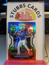 2021 Panini Prizm #110 Sherten Apostel RED WHITE & BLUE PRIZM SP RC- Fresh