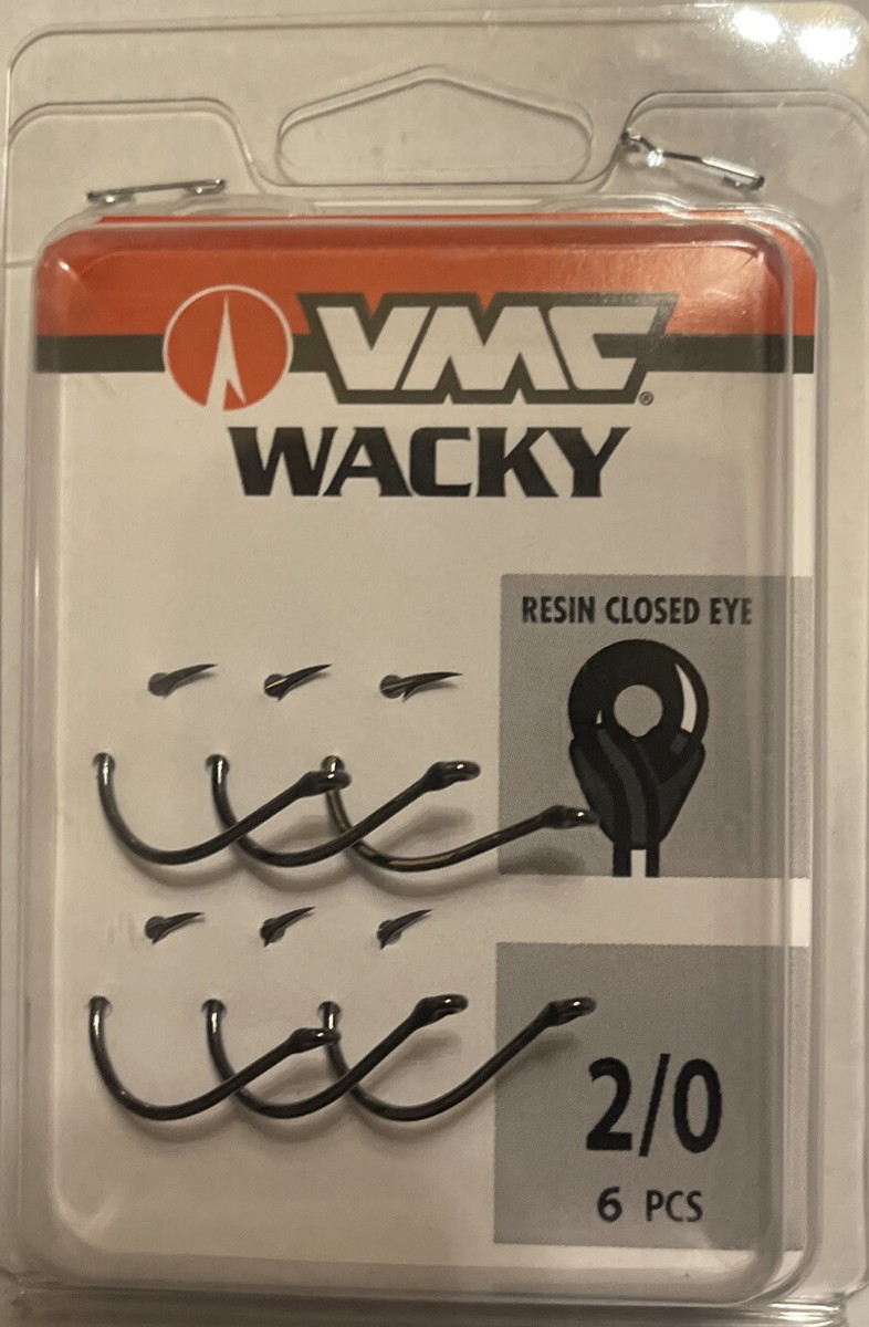 VMC Wacky Rig Extra Wide Gap Hooks - Choose Size 4/0 3/0 2/0 2