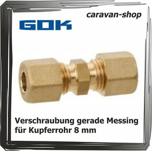 10x Blindstopfen Messing 8mm - Für Verteilerblock & Wohnwagen Gasleitung