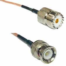 USA-CA RG316 SO239 UHF FEMALE to BNC MALE Coaxial RF Pigtail Cable