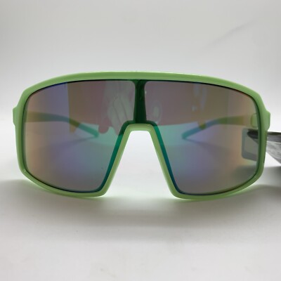 T204 Body Glove Sport Shield Sunglasses BGSPT 23 306 CIT MIR GREEN Mirrored