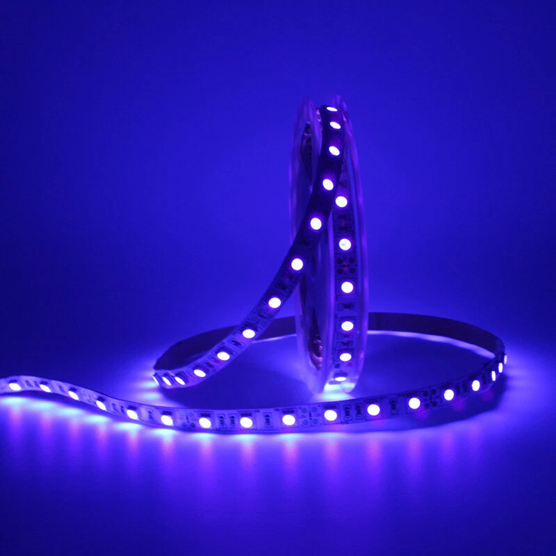 12V 5050 UV Led Strip Light 395-405nm Ultraviolet LED Purple Flexible Tape Lamp - Image 4 of 4