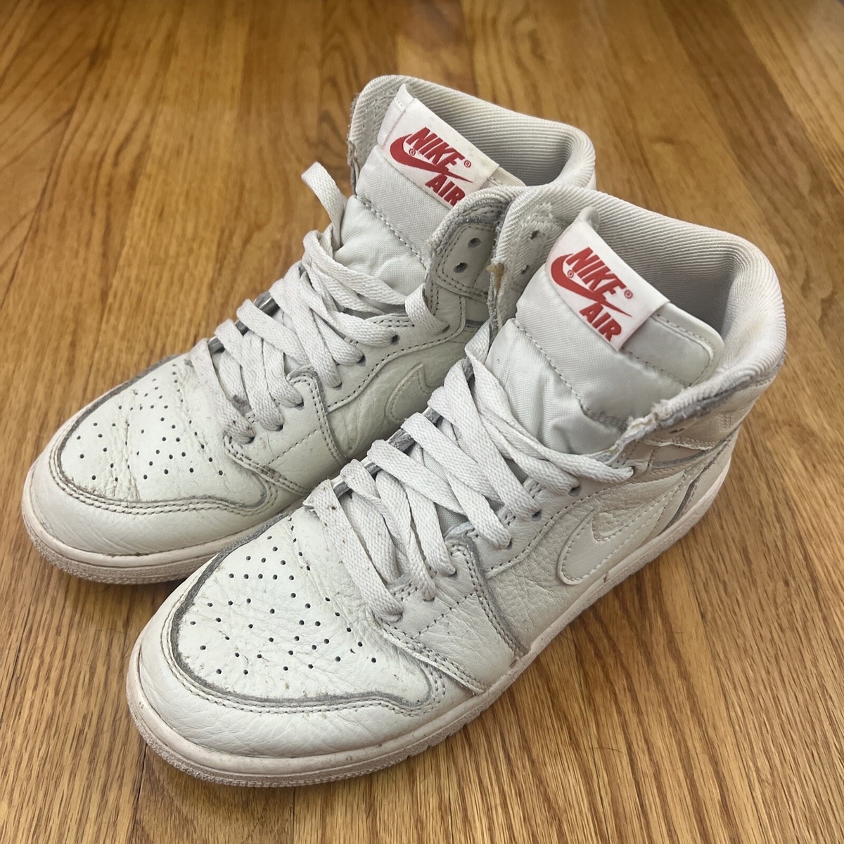 JORDAN AIR NIKE 1 ジョーダン エア ハイカットシューズ ホワイト 1 Jordan Air MID 554724-136 white/white-white シューズ(男性用)
