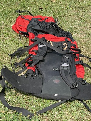 The North Face Red Black Springbok Hiking Backpack Camping Gear