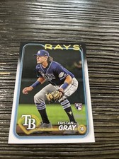 2024 Topps Series 2 Rookie Card 483 Tristan Gray, Tampa Bay Rays RC