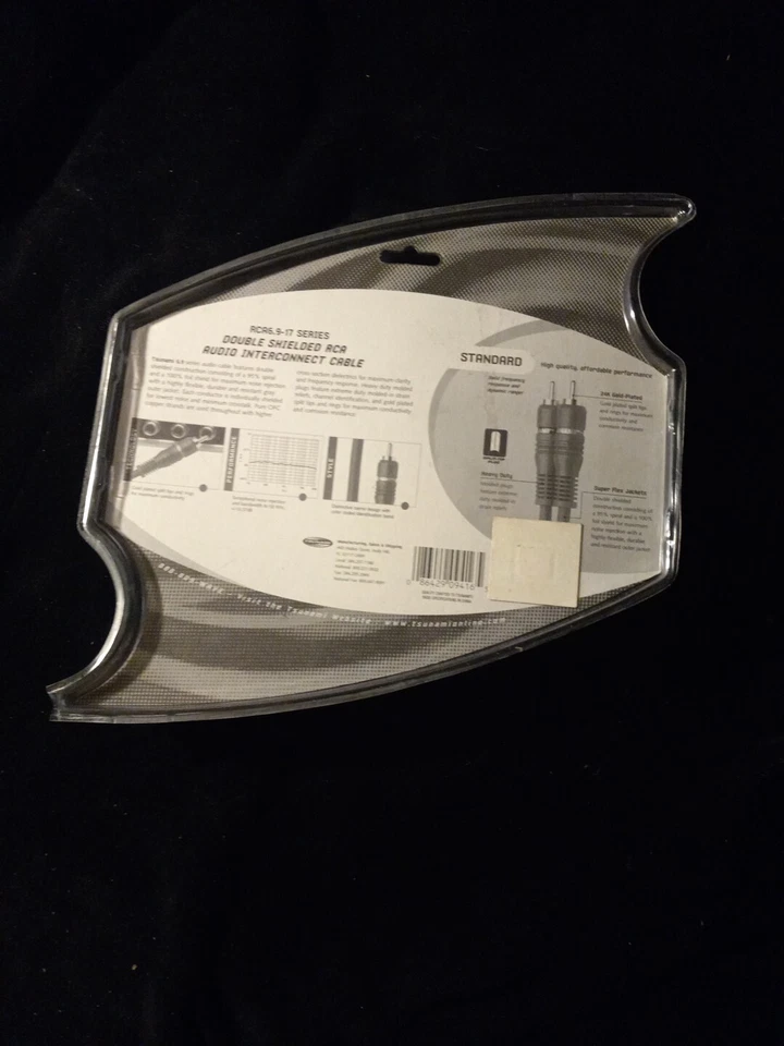 New Tsunami RCA Audio Cables RCA6.9-17 Double Shielded RCA Audio Cables/Amp Wire - Image 2 of 4