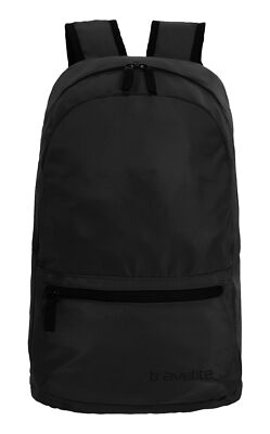travelite Accessoires Foldable Backpack Rucksack Rucksack Black schwarz Neu