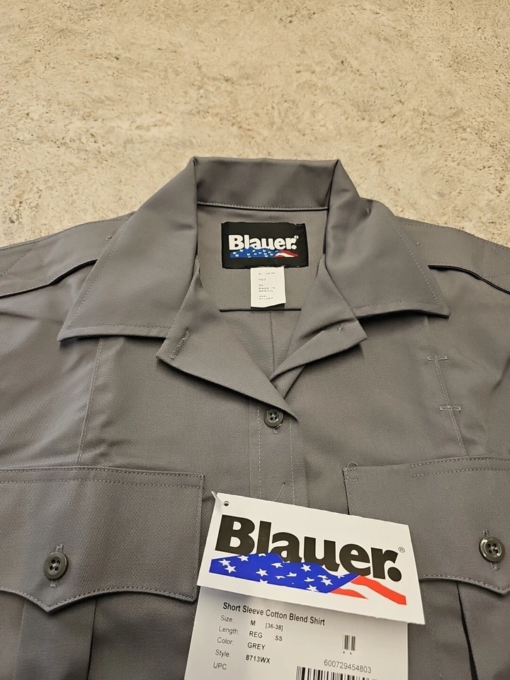 Camisa táctica azul de manga corta gris para hombre talla M nueva con etiquetas Foto 4 de 4