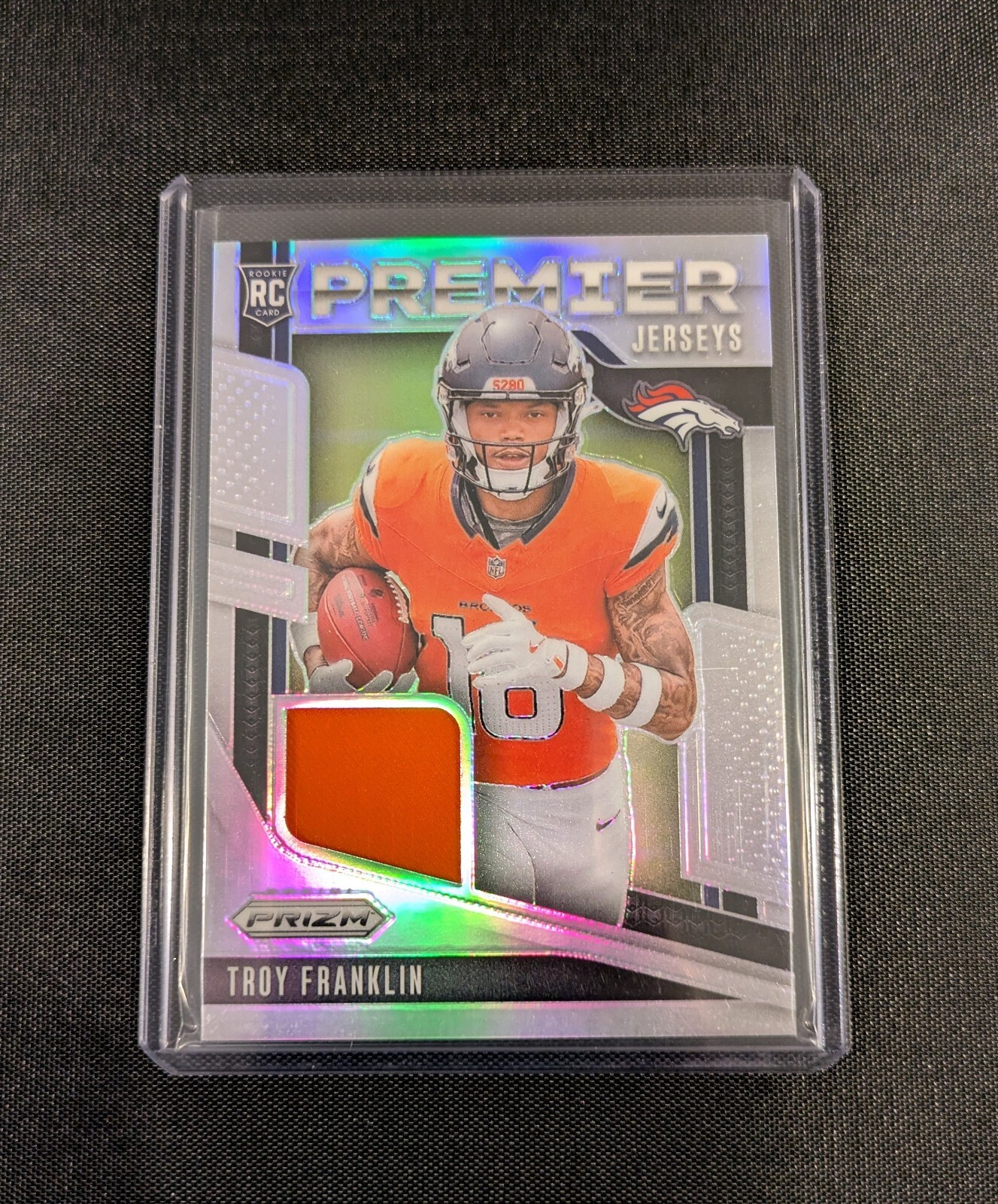 2024 Prizm Troy Franklin Premier Jerseys Silver Broncos