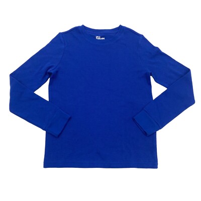 Epic Threads Boys Size M Long Sleeve Waffle Knit Medium True Blue