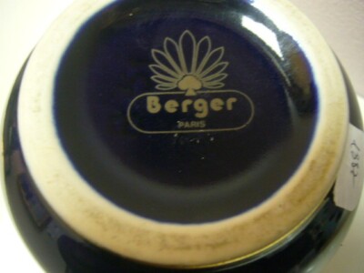 Lampe Berger Ancienne – Porcelaine Bleu De Sèvre Rehaussé Or – France