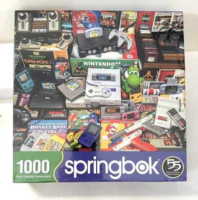 NEW Springbok GAMER'S TROVE VIDEO GAMES Jigsaw Puzzle 1000 pcs. Sealed
