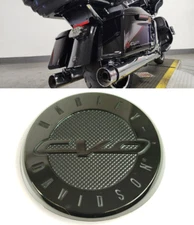 Harley Davidson CVO Touring Gloss Black Rear Fender Medallion Emblem 2008-2023
