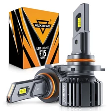 AUXBEAM 9005 HB3 Canbus LED Headlight Bulbs Conversion Kit High Beam 90W 20000LM