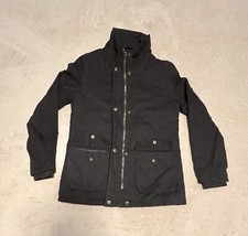 Giacca uomo invernale tela WenVen sherpa foderata stile militare colletto taglia small