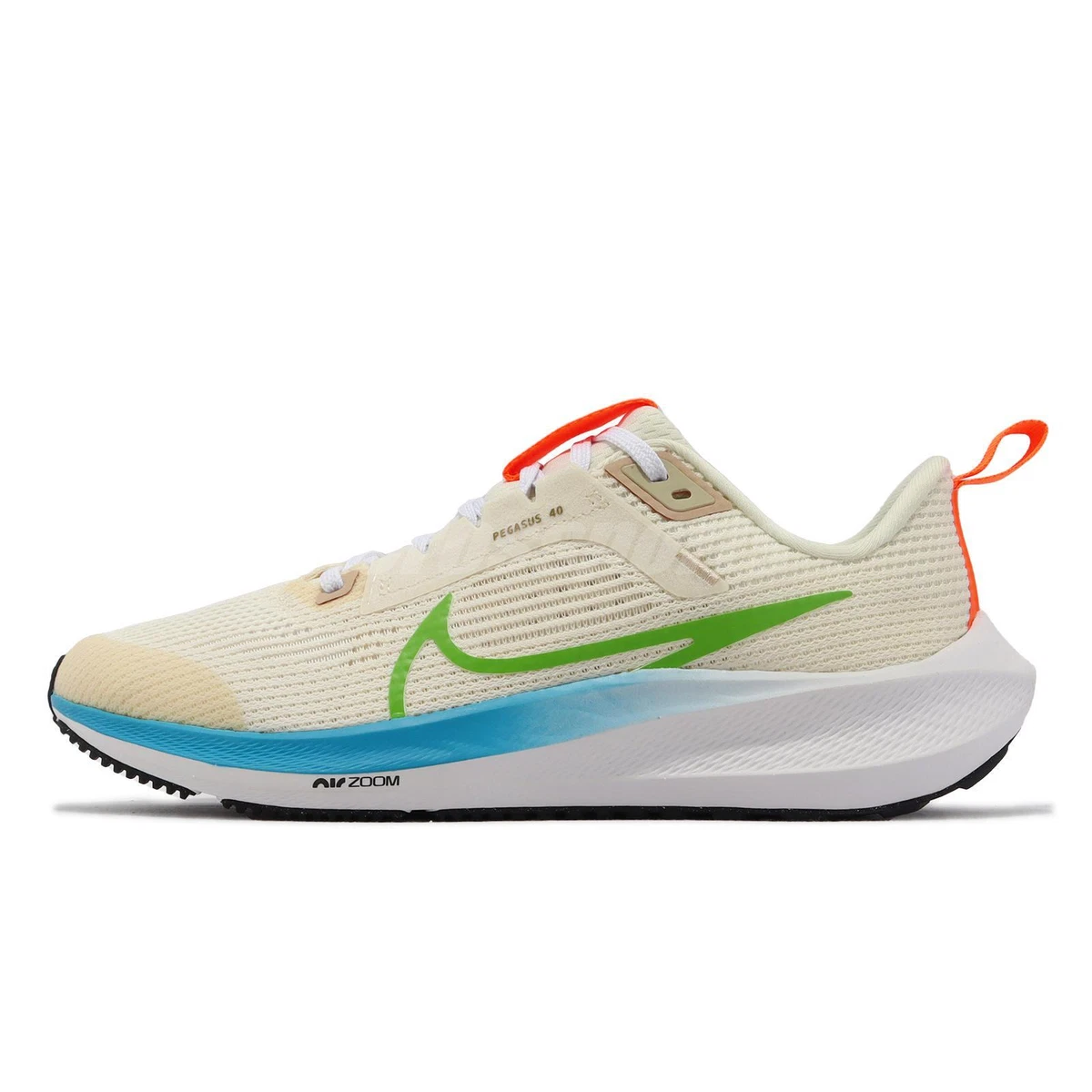 Nike Air Zoom Pegasus 40 GS Pale Ivory Action Green Kid Youth Running FQ6863-131