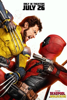 2024 Marvel Deadpool And Wolverine Movie Poster 11X17 Ryan Reynolds Jackman  