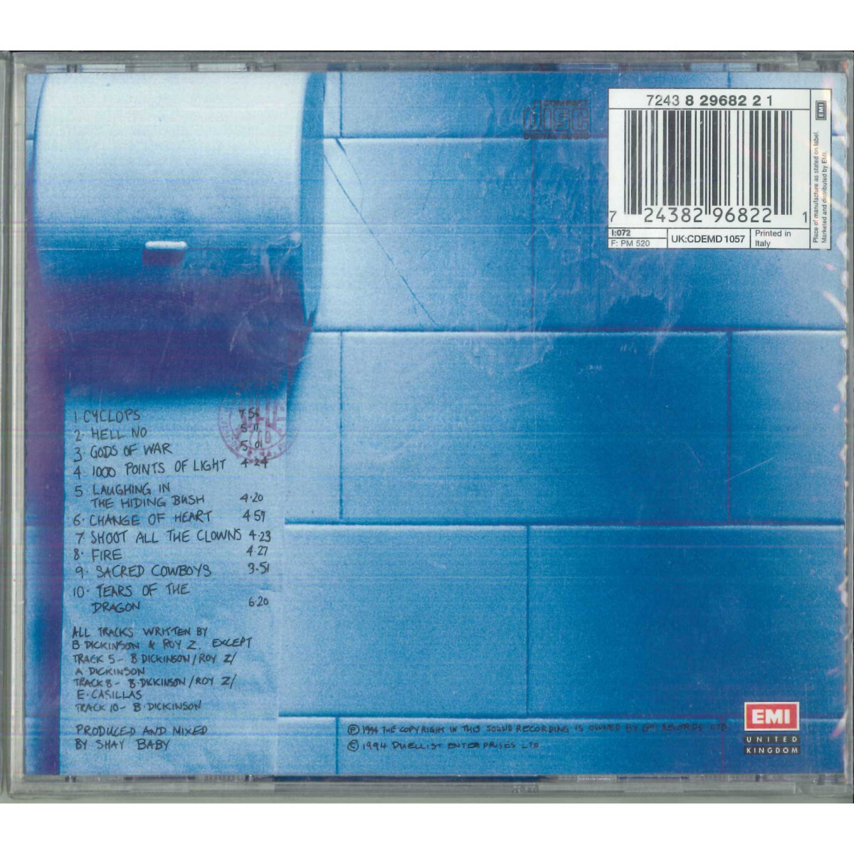 R&B & Soul Bruce Dickinson Music CDs CD Bruce Dickinson - Balls To