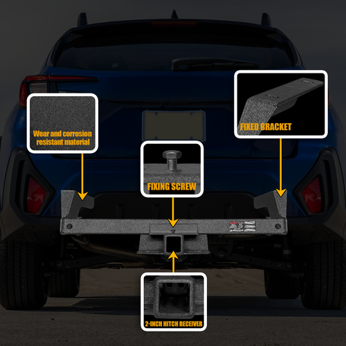 Sreel Trailer 2 Inch Hitch Receiver Rear Towing for 2018-2024 Subaru Crosstrek - Picture 6 of 10