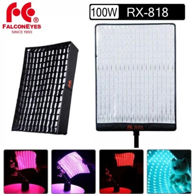Falcon Eyes RX-818 RGB LED Video Light Roll Flex Soft Light Honeycomb Softbox 