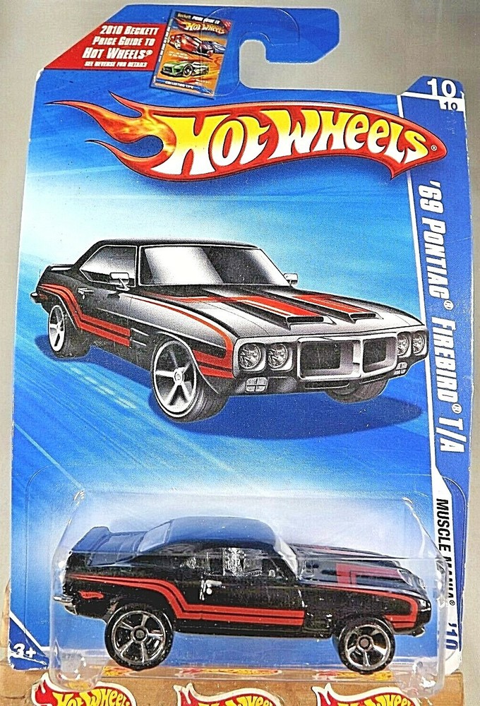 2010 Hot Wheels #88 Muscle Mania 10/10 69 PONTIAC FIREBIRD T/A Black Variant MC5