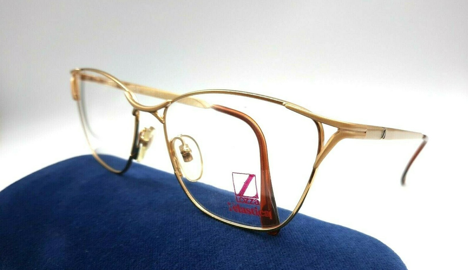 Lozza Rectangular Eyeglasses Lightweight Metal Bl… - image 5