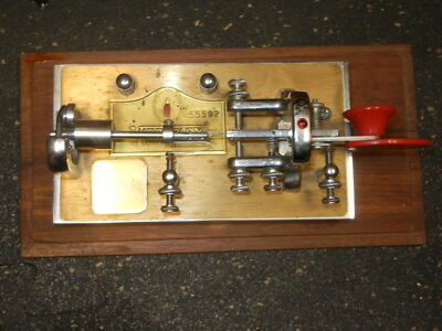 Vibroplex Telegraph Morse Key Gold Presentation Original Deluxe Vibroplex Telegraph Morse Key Gold Presentation Original Deluxe