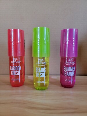 Sol de Janeiro Perfume Mist Carioca Crush Summer E Amor Beijos Set 3 2024