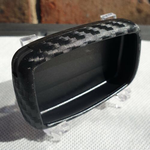 Silicone Key Case Cover for Land Rover Range Rover & Jaguar "Carbon Fibre Look" - Picture 1 of 5