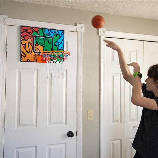 Portable Basketball Hoop Over the Door Mini Basketball Hoop Set for