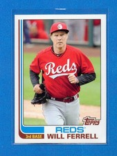 2015 Topps Archives Will Ferrell RC Rookie Card Reds #WF-6. rookie card picture