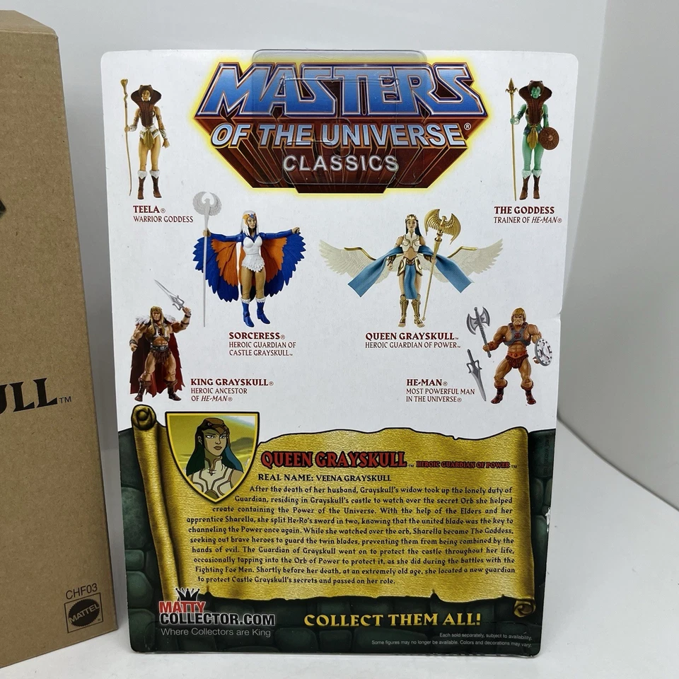 Figura de acción Masters of the Universe Classics Queen Grayskull MOTUC SELLADA 2015 Foto 3 de 4