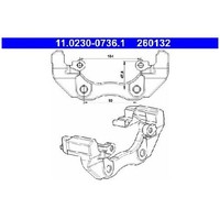 2X Halter Bremssattel Vorne FüR Ford Focus FCH FFS HCP 03 Bis 11 ATE Shdb G8DC