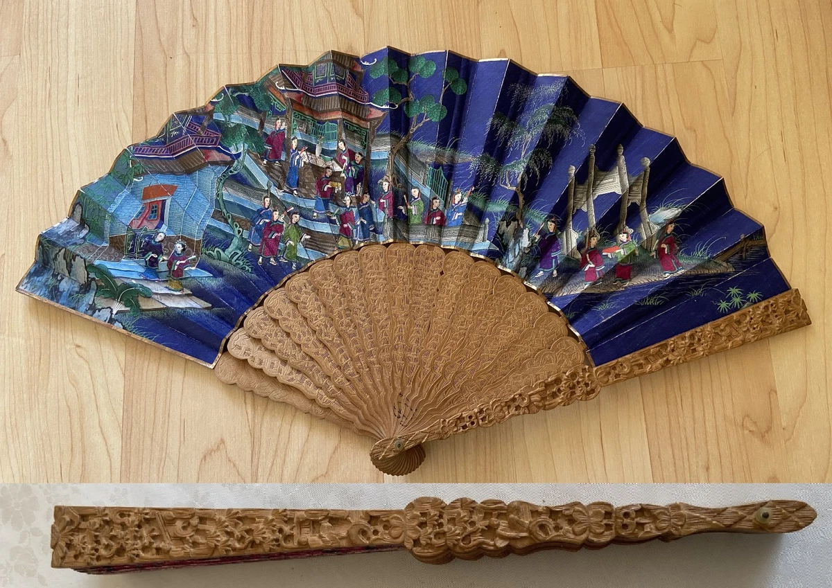 Antique Original 1850-1899 Fan Asian Antiques for sale | eBay