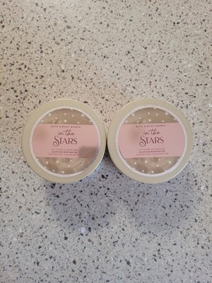 2 Bath & Body Works In The Stars Glowtion Shea & Cocoa Body Butter 6.5 oz Ea HTF