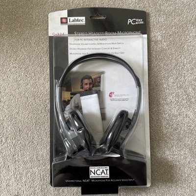 LABTEC C-324 Headset Adjustable Headphones Noise Cancelling Vintage 1998 90er 6037E