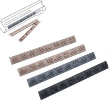Plastic Rubber Tactical Mlok Anti-slip Strip M-LOK Rail Protector Covers 4pcs