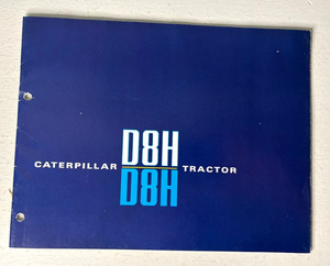 Caterpillar CAT D8H Crawler Tractor Dealer Sales Brochure 23 Pages Vintage