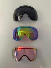 Smith I/O Replacement Goggle Lenses LOT OF 3