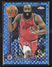 2025-26 Topps Chrome Basketball #54 James Harden Blue X-FRACTOR Refractor