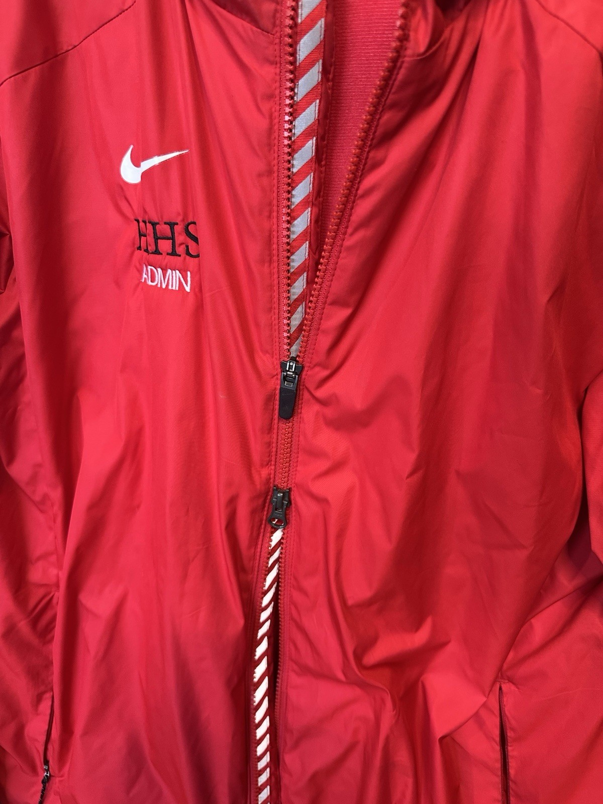 SACAI X NIKE Giacca Nike Golf Storm Fit uomo full zip LG rossa tasche con zip foderata calda