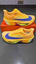Nike Zoom Fly 6 ZoomX Men's Cushioned Mesh Trainers Yellow/Blue UK 10.5