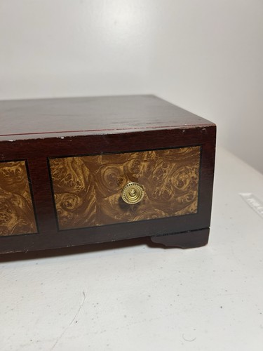 Vintage 1847 Rogers Bros anlaufgeschützte Silberbesteck Truhe Holzkiste Leerkiste - Bild 17 von 24