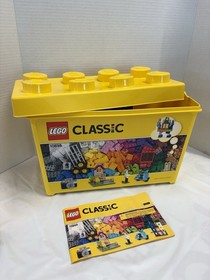 LEGO CLASSIC: Lg Creative Brick Box (10698) Filled W/Mix Legos - 3.75 Lbs Total